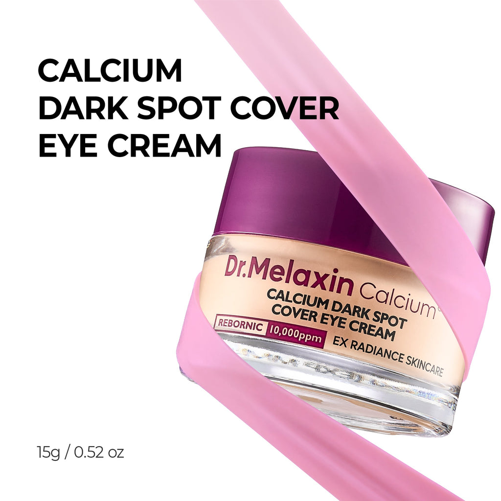 Calcium skincare set with purple toner, serum, creams and balm stick