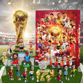 Red football advent calendar with 24 numbered doors and player graphics