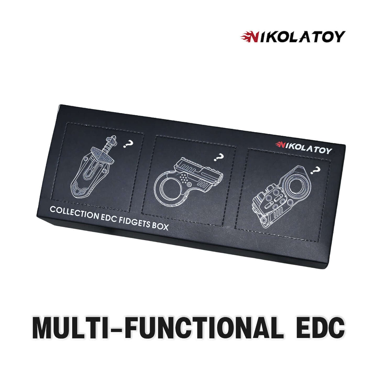 Multi-functional EDC fidget toy collection box with assorted colourful handheld designs