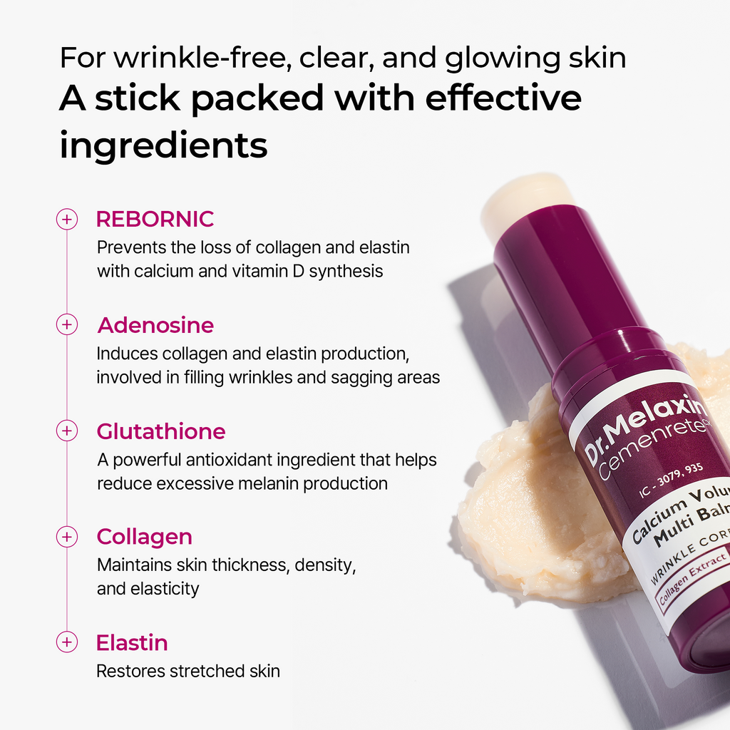 Dr.Melaxin collagen skincare set with creams, serum and balm products