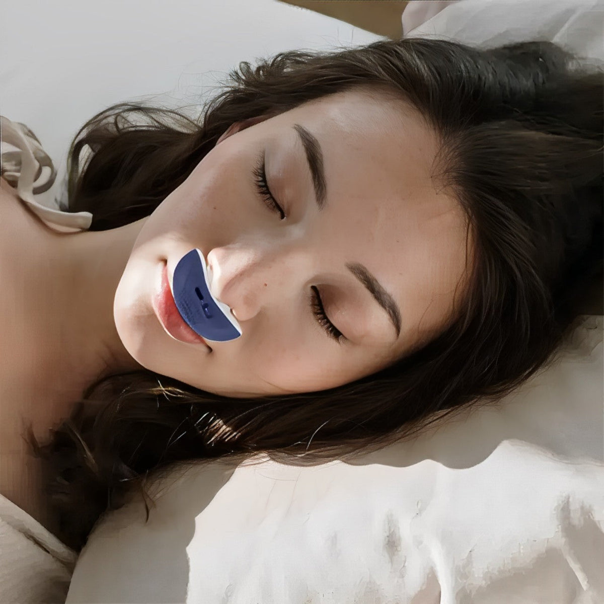 Portable electronic sleep aid device with silicone nose pieces and USB port