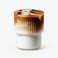 Aequa - Ribbed Glass Tumblers Serving Iced Coffee