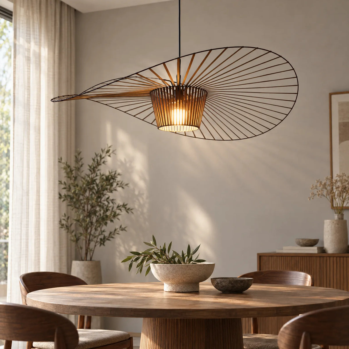 AeroLuce - Modern Minimalist Pendant Light Illuminating Dining Tables