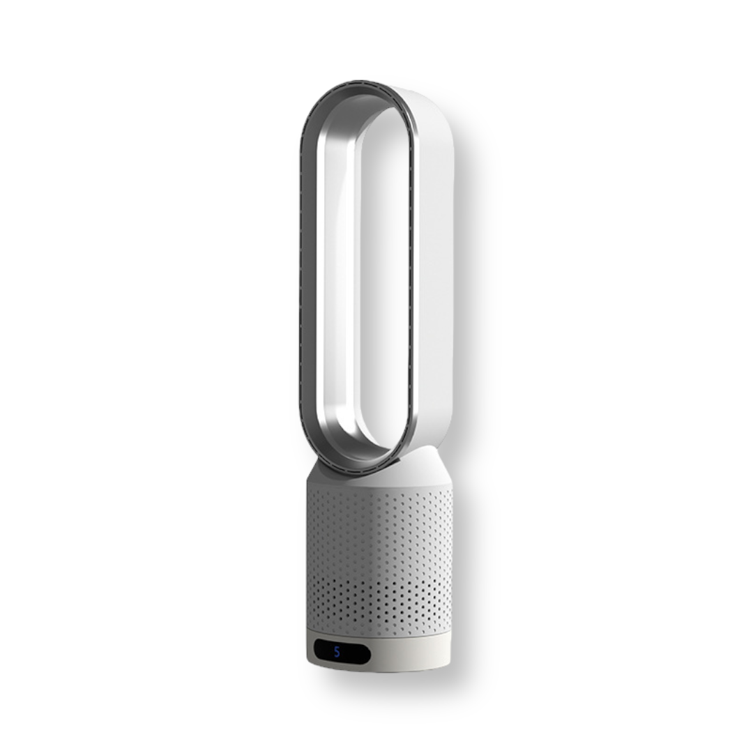 3-in-1 bladeless air cooler and purifier with oscillating tower design and LED display