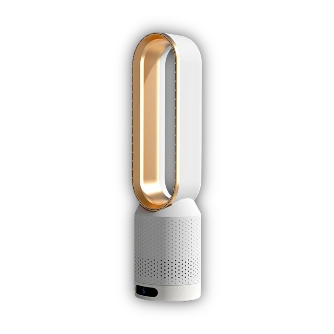 3-in-1 bladeless air cooler and purifier with oscillating tower design and LED display