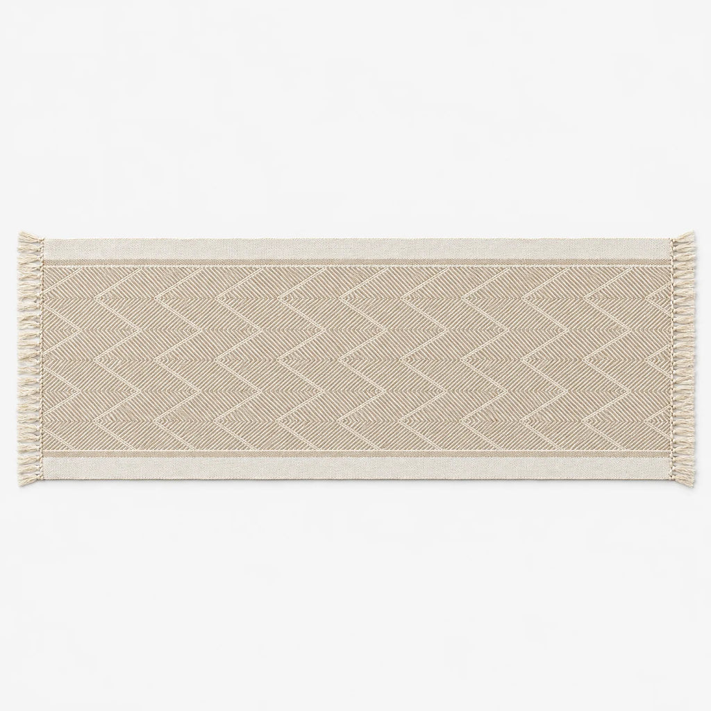 Alvarra - Woven Textured Table Runner Decorating Dining Tables
