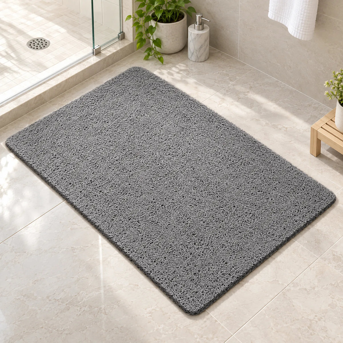 AquaStep - Loofah Shower Mat Shower Safety Support