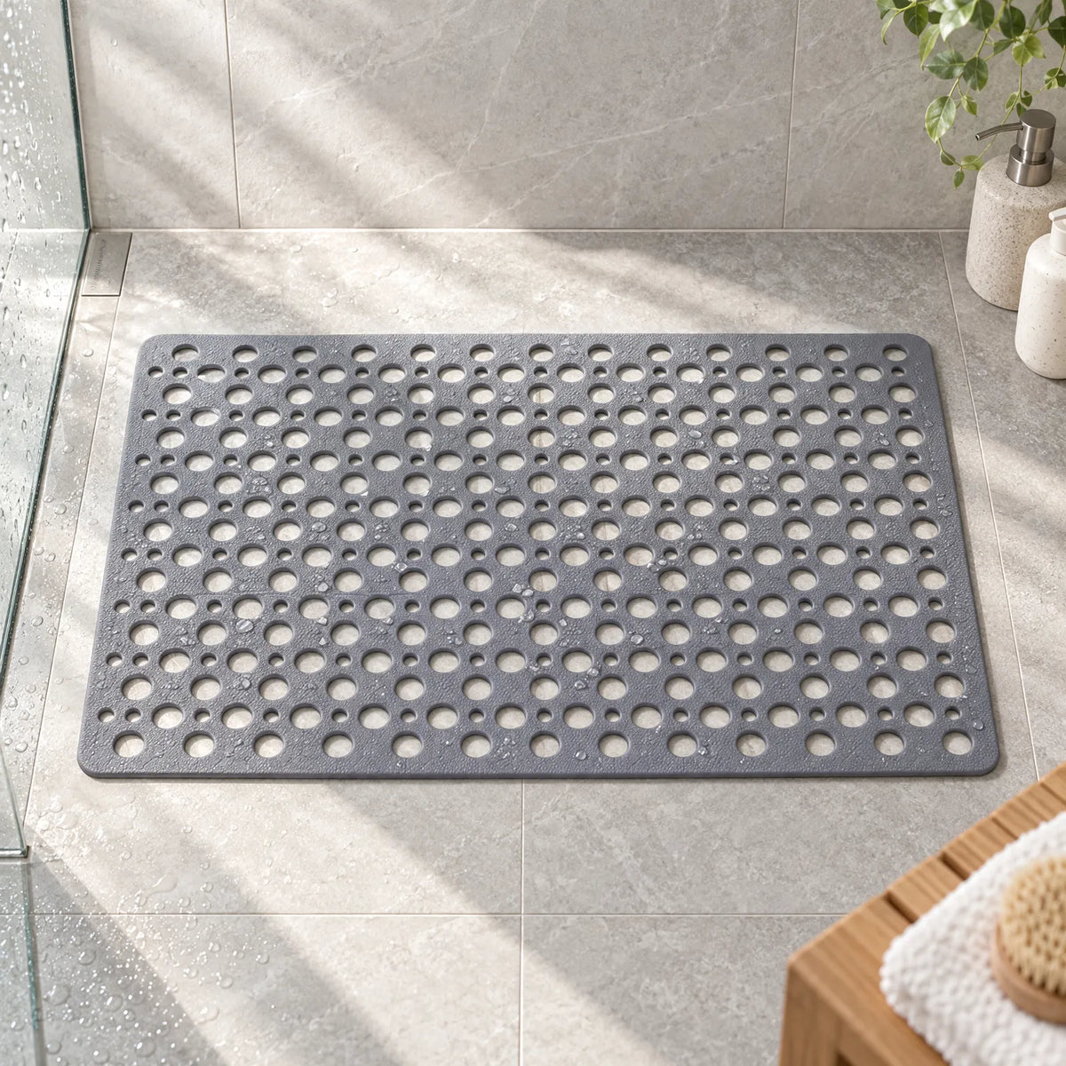 Aquastad - Suction Cup Shower Mat Stepping With Confidence