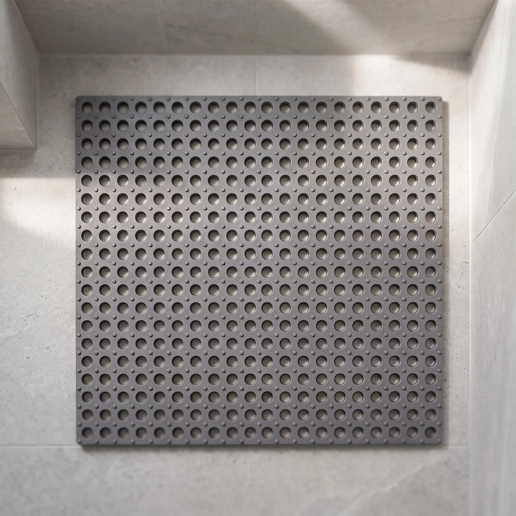 Aquatiq - Modular Interlocking Grey Shower Mat Lining Shower Floors