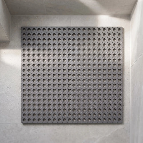 Aquatiq - Modular Interlocking Grey Shower Mat Lining Shower Floors
