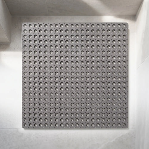 Aquatiq - Modular Interlocking Grey Shower Mat Lining Shower Floors
