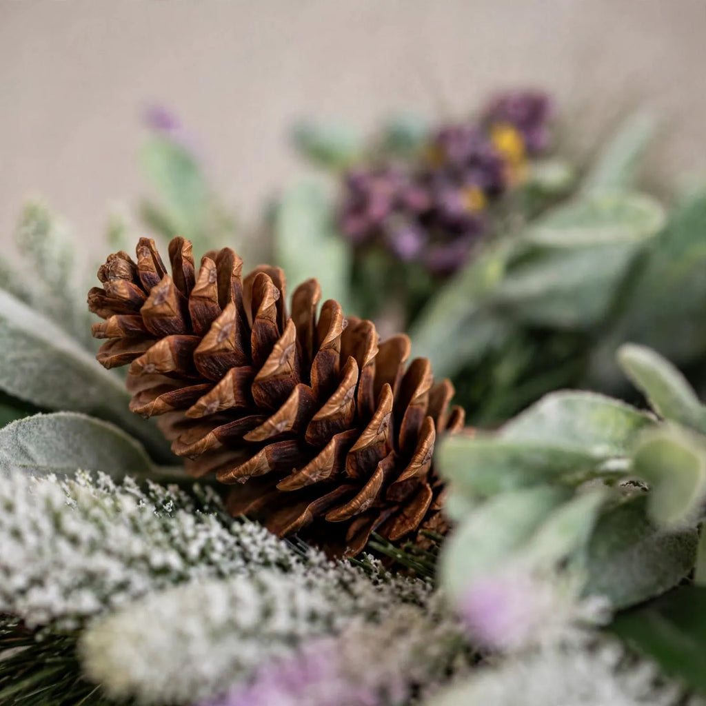 Ardevo - Round Advent Wreath Candle Holder Hold Five Candles On A Festive Dining Table