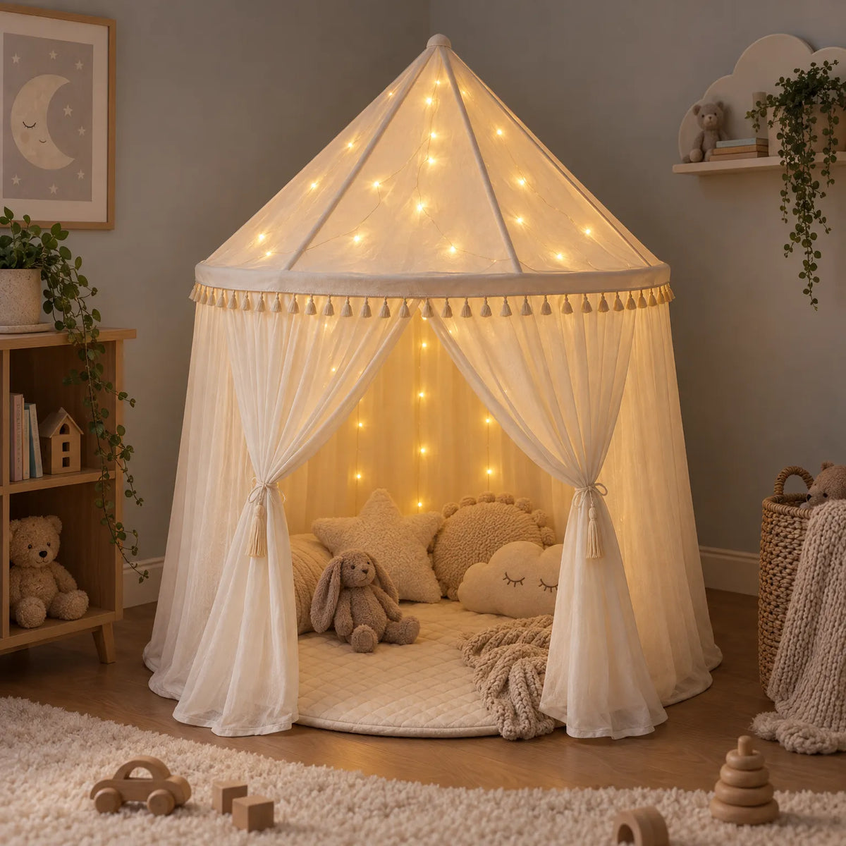 AuraFlex - Bedroom Fairy Lights Illuminating Play Tents