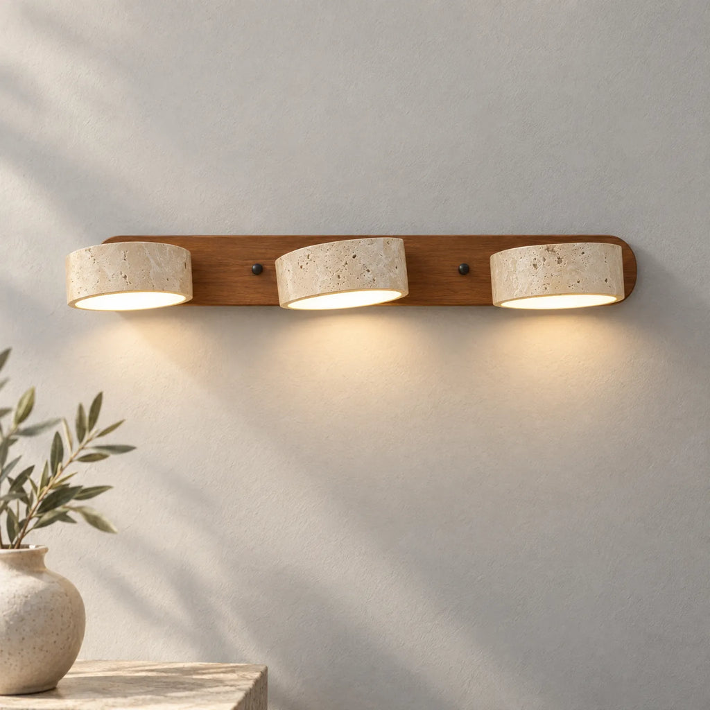 Aurelium - Natural Stone Wall Light Sconce Ambient Hallway Lighting