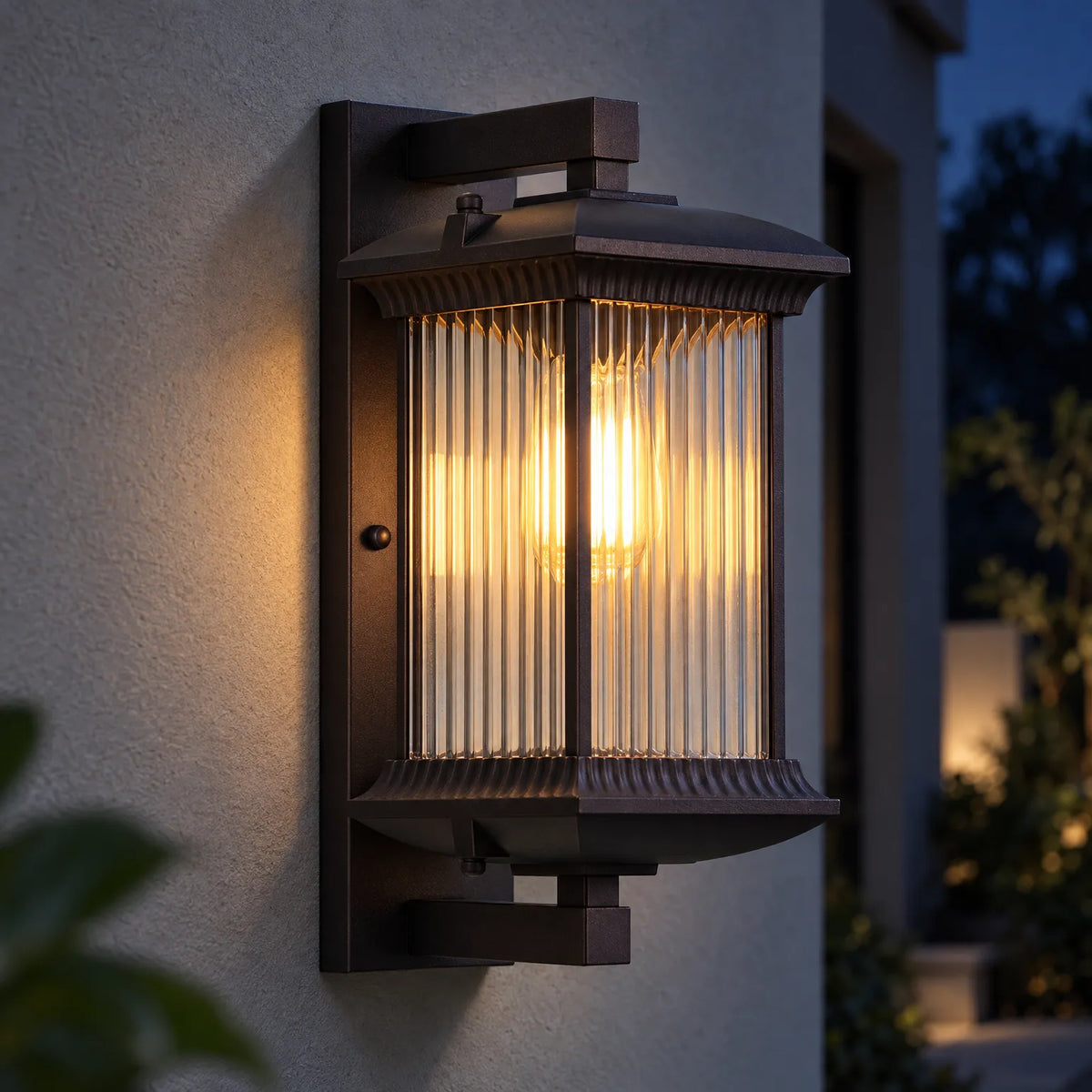 Aurelius - Classic Rectangular Outdoor Wall Light Illuminating Home Entrances