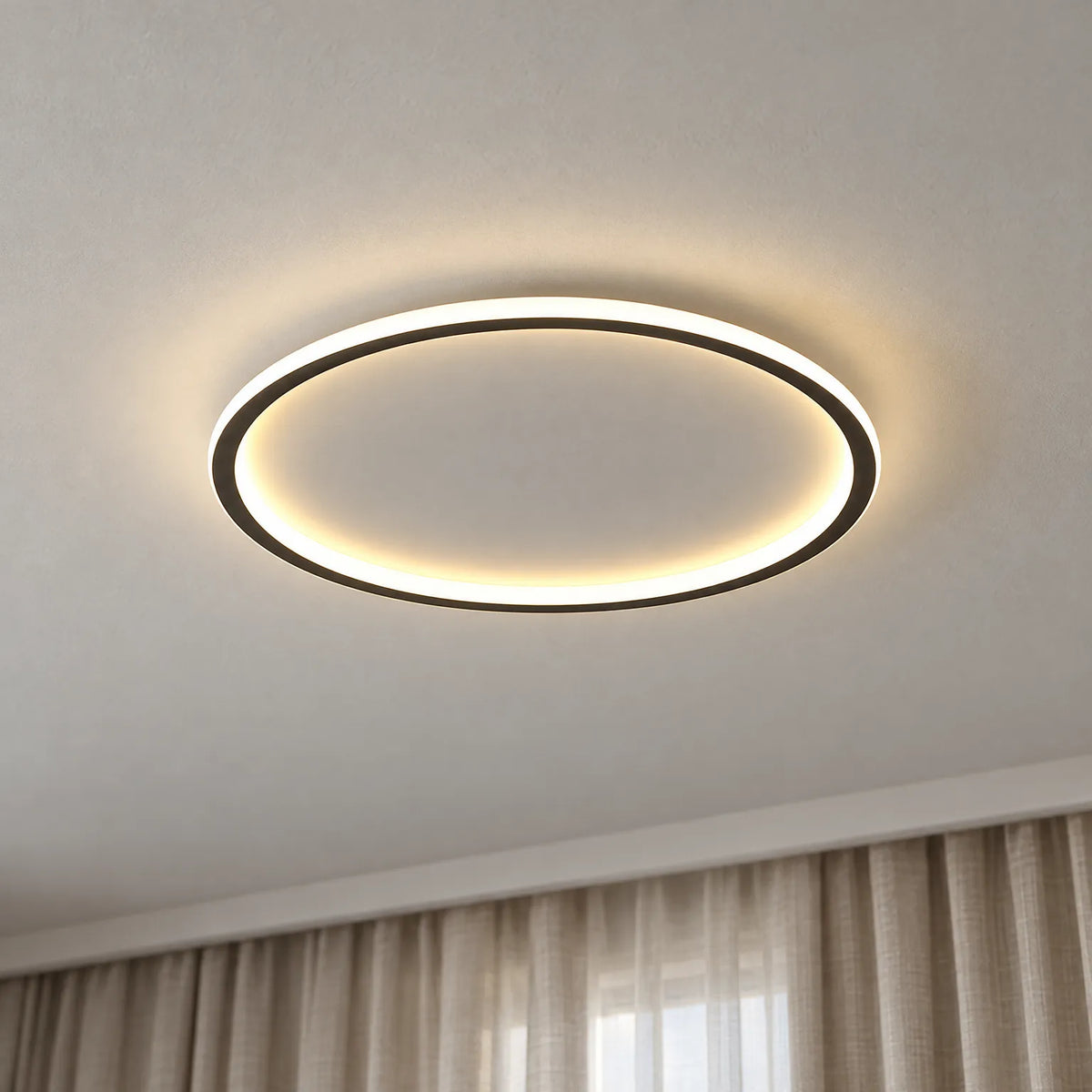 Aurisca - Minimalist LED Ceiling Light Illuminating Living Rooms