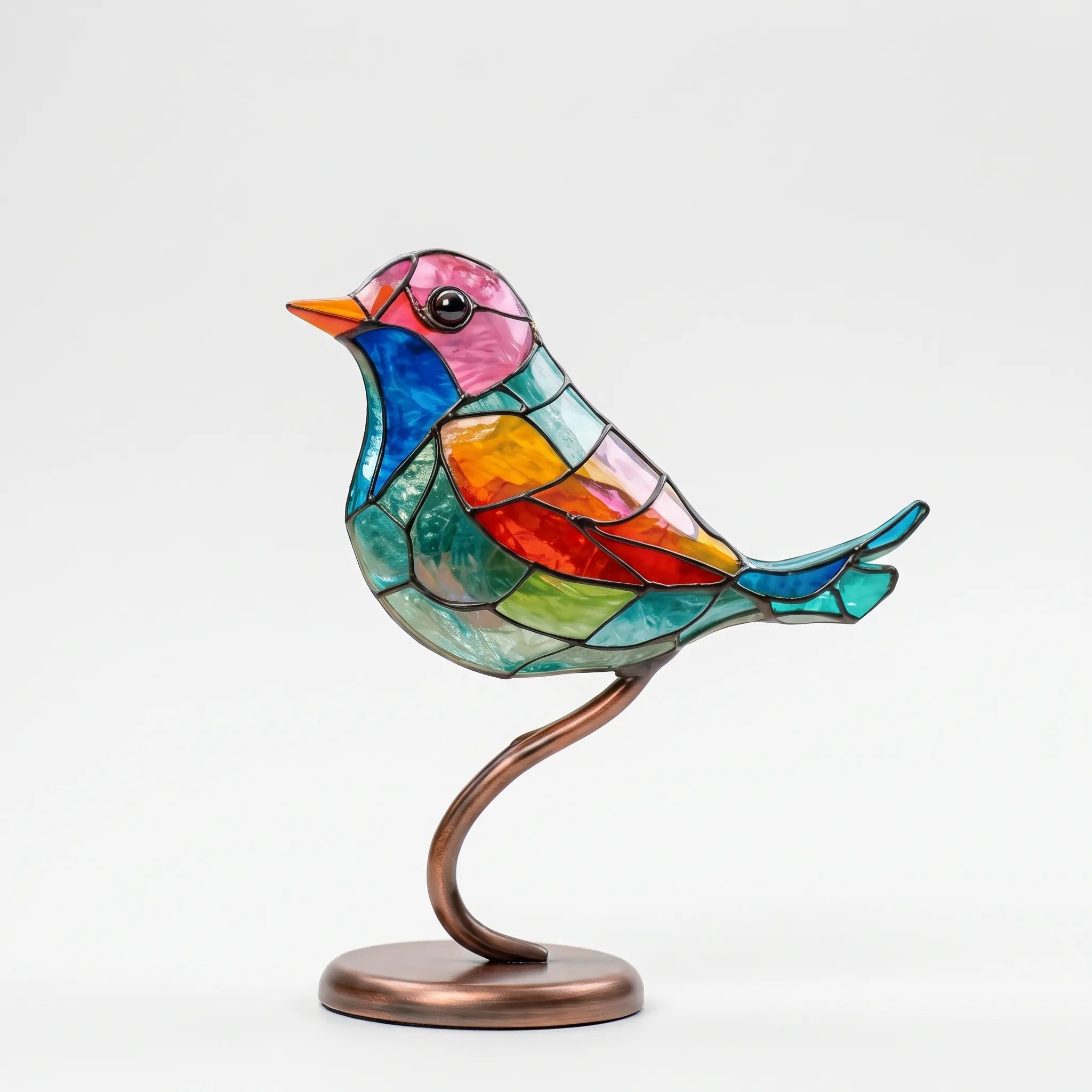 AviaGlow - Stained-Glass Style Bird Figurine Desk Decoration