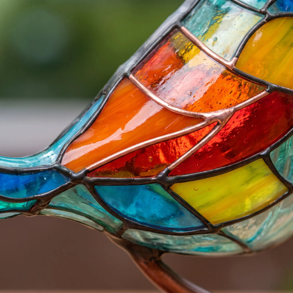 AviaGlow - Stained-Glass Style Bird Figurine Desk Decoration