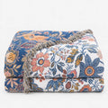 Bloomloom - Floral Patterned Blanket Draping Over Sofas