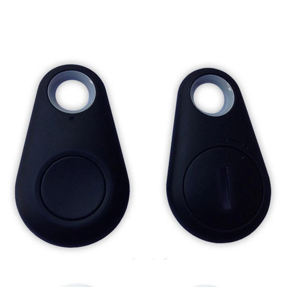 Teardrop-shaped personal SOS alarm device with circular front button and top opening