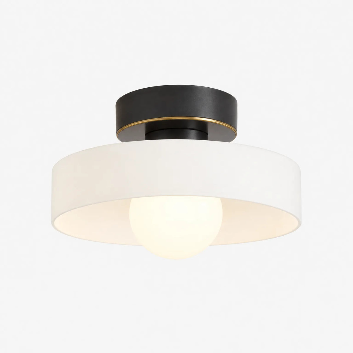 Brevallis - Modern Semi Flush Mount Ceiling Light Illuminating Living Spaces