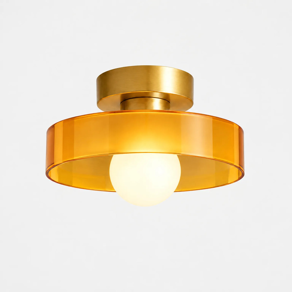 Brevallis - Modern Semi Flush Mount Ceiling Light Illuminating Living Spaces