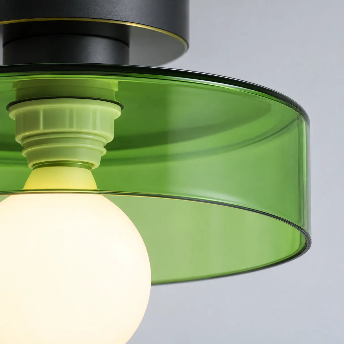 Brevallis - Modern Semi Flush Mount Ceiling Light Illuminating Living Spaces