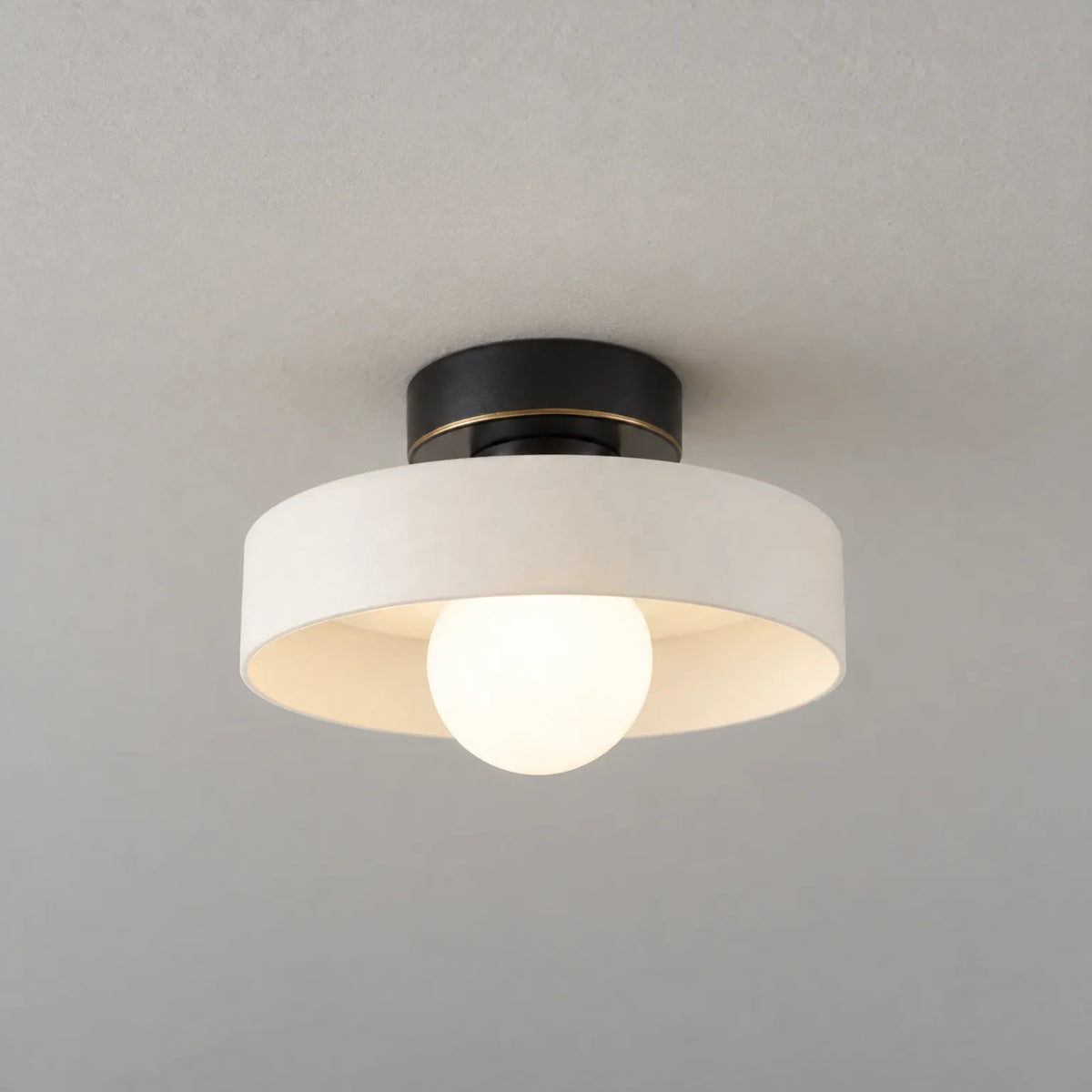 Brevallis - Modern Semi Flush Mount Ceiling Light Illuminating Living Spaces