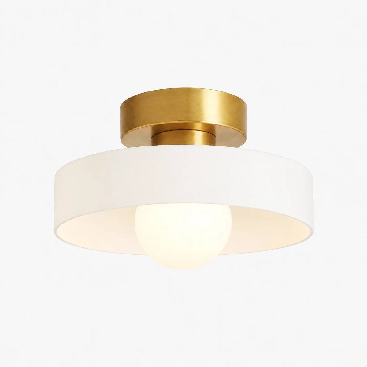 Brevallis - Modern Semi Flush Mount Ceiling Light Illuminating Living Spaces