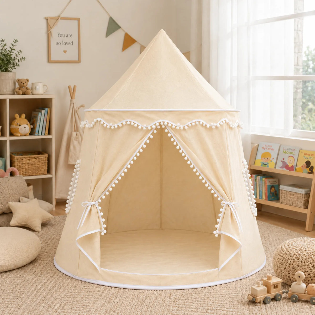 Castelio - Childrens Teepee Playhouse Tent Reading Quiet Time