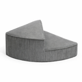 Upholstered multi-step dog stairs with ribbed sides