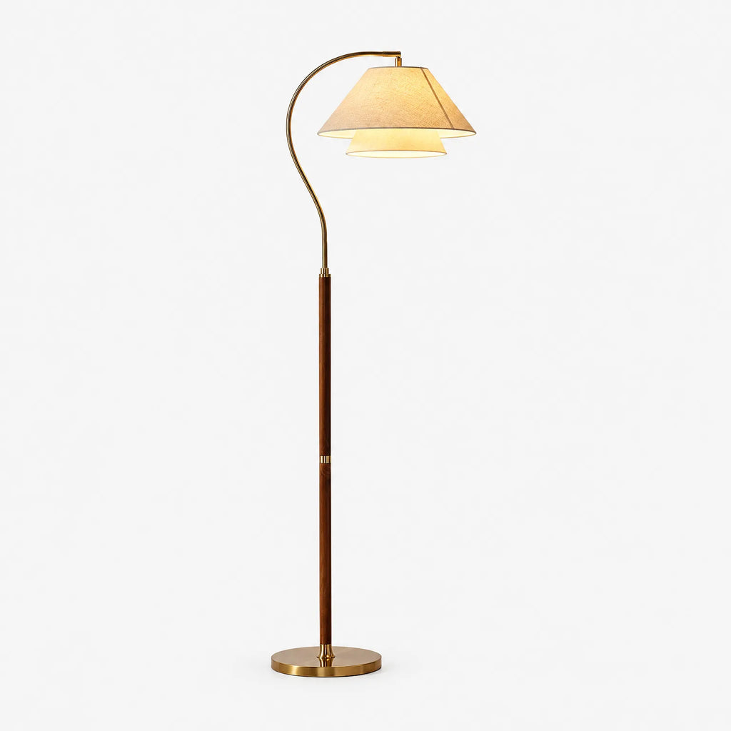 Crescenta - Sculptural Arc Floor Lamp Illuminating Living Spaces