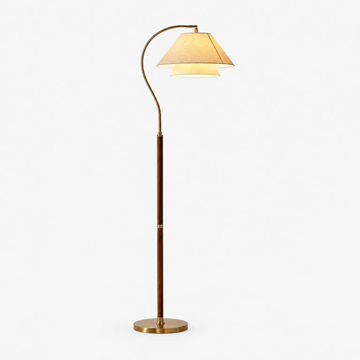 Crescenta - Sculptural Arc Floor Lamp Illuminating Living Spaces
