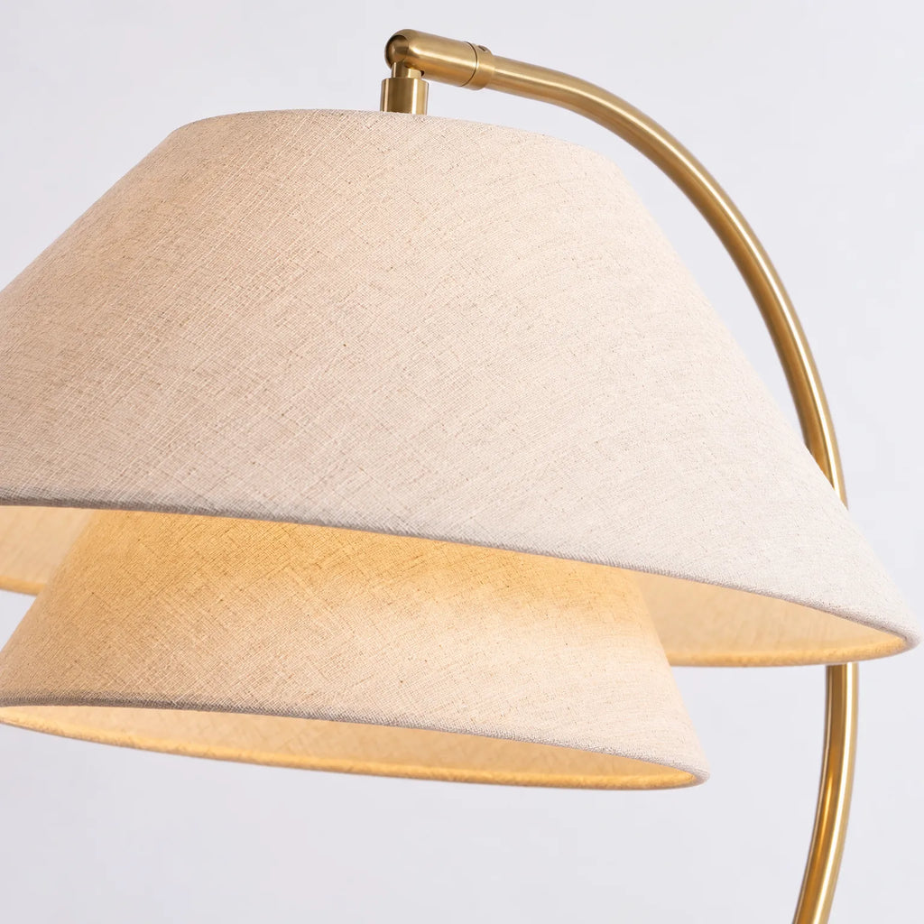 Crescenta - Sculptural Arc Floor Lamp Illuminating Living Spaces