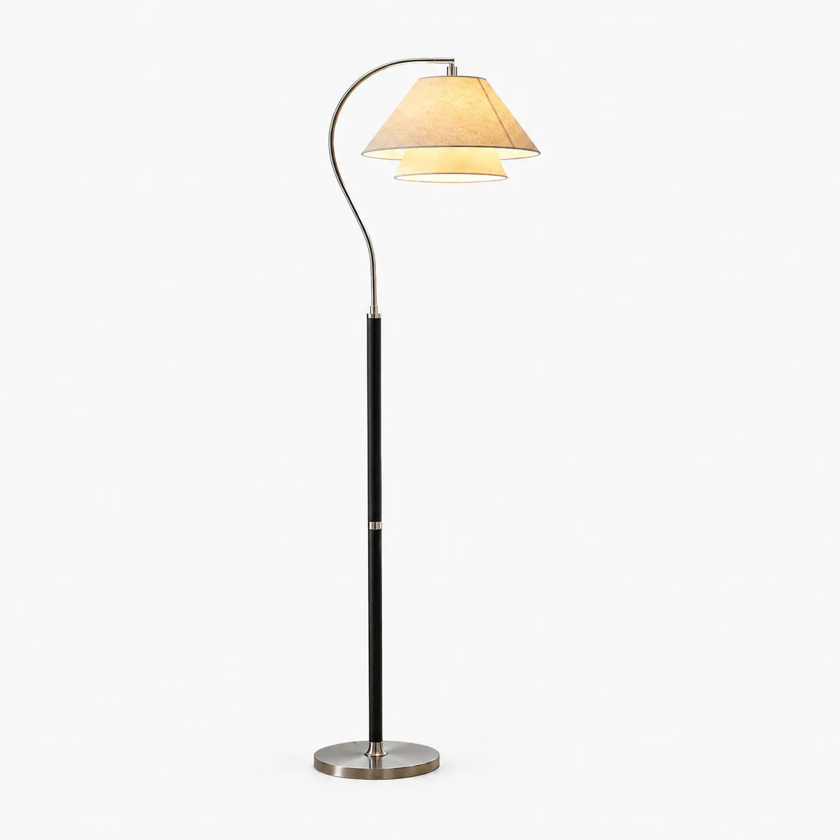Crescenta - Sculptural Arc Floor Lamp Illuminating Living Spaces