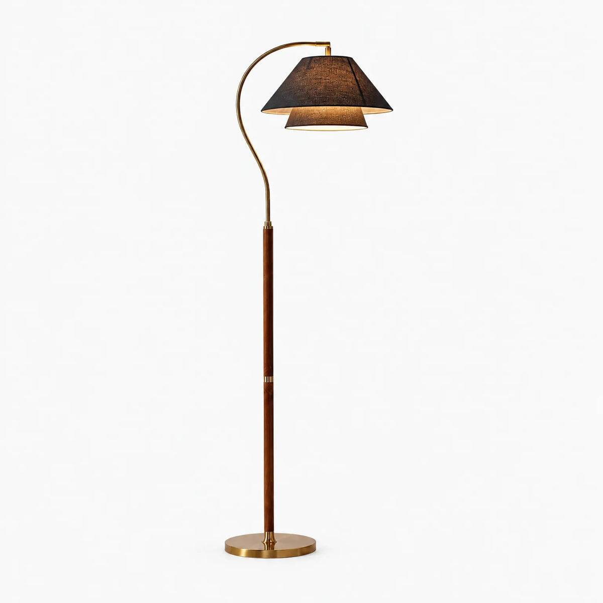 Crescenta - Sculptural Arc Floor Lamp Illuminating Living Spaces