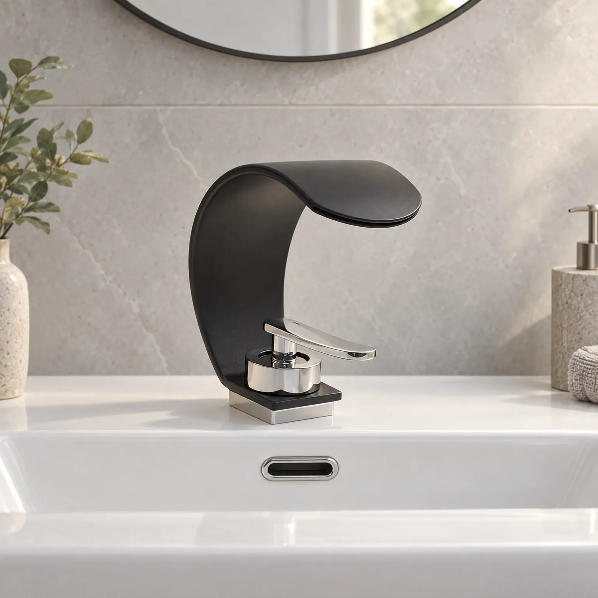 Crescera - Waterfall Basin Tap Washing Hands Daily