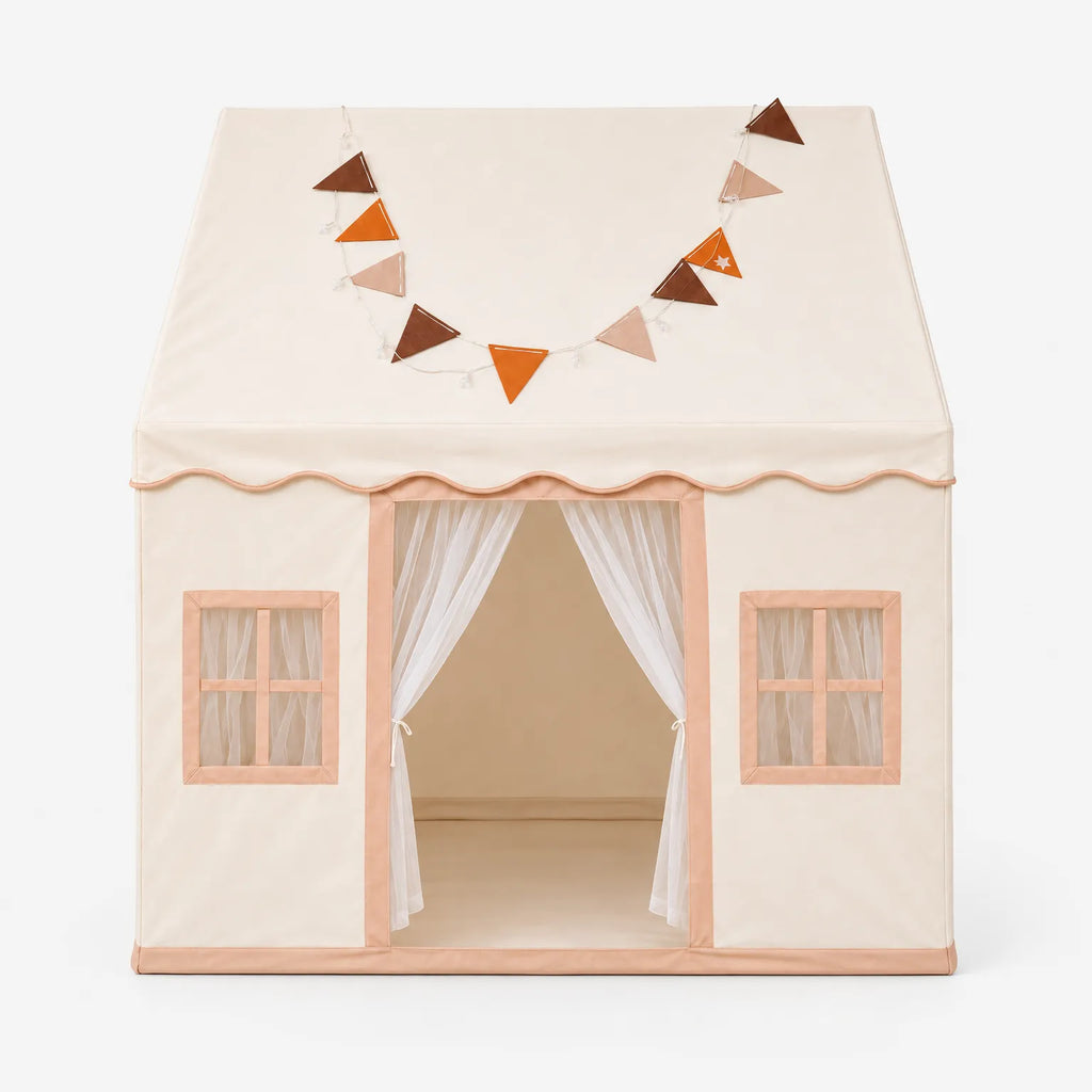 Cubbyhouse - Neutral Kids Playhouse Imaginative Pretend Play