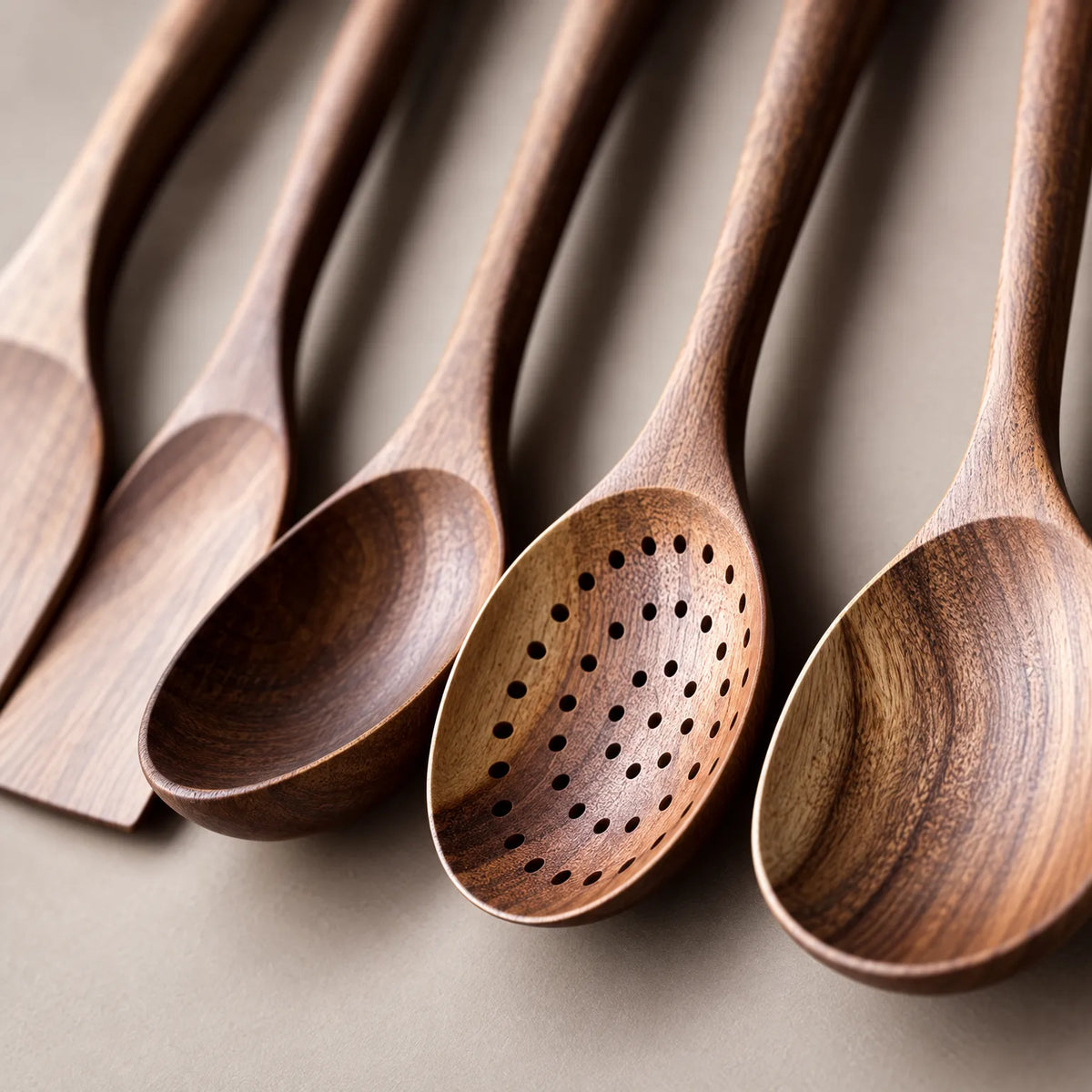 Culire - Wooden Cooking Utensils Set Stirring Simmering Stews