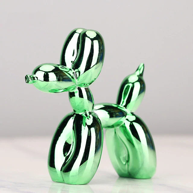 Reflective balloon dog sculpture ornament