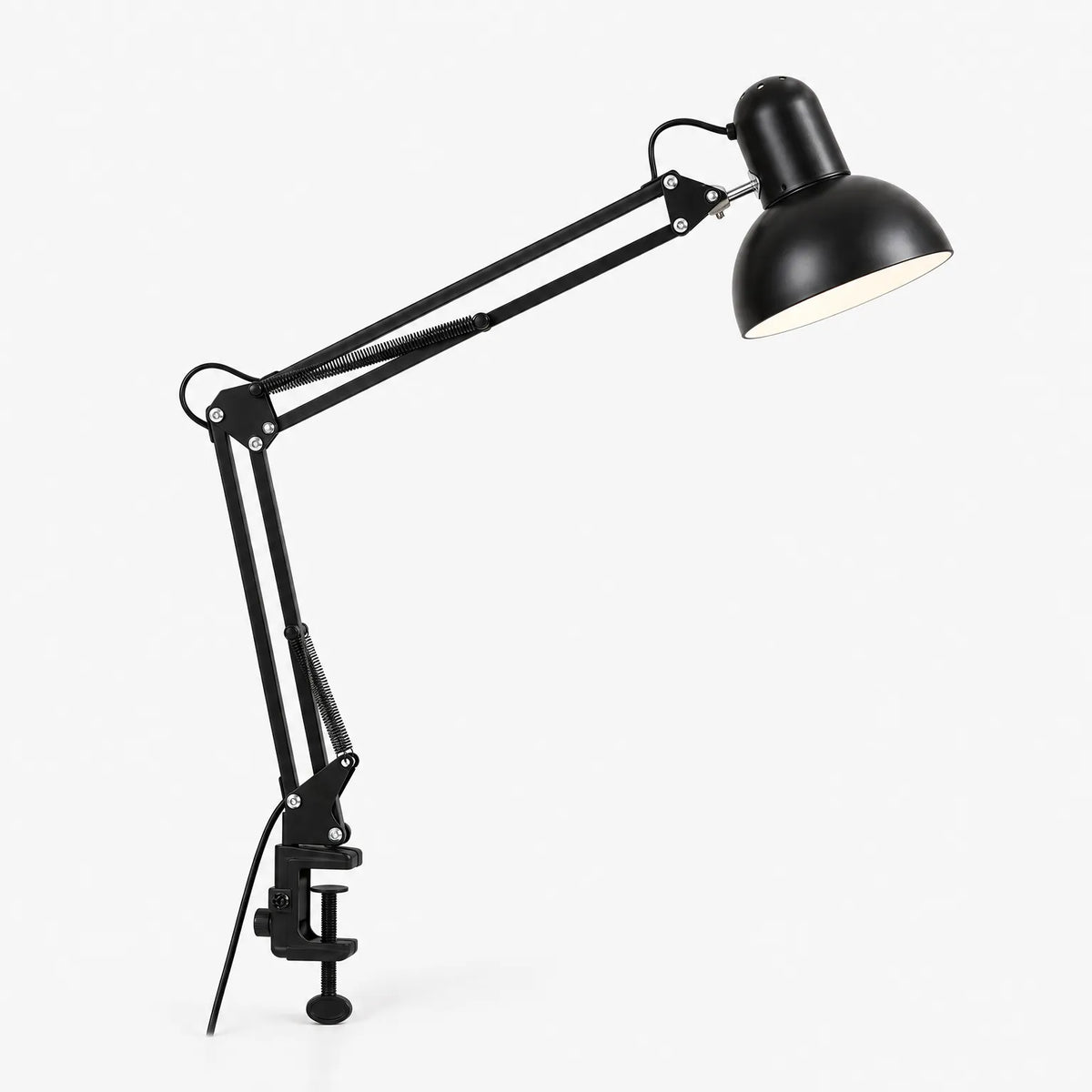 Fintok - Adjustable Clamp Desk Lamp With Articulated Arm Illuminating A Dedicated Workspace Without Cluttering Table Space