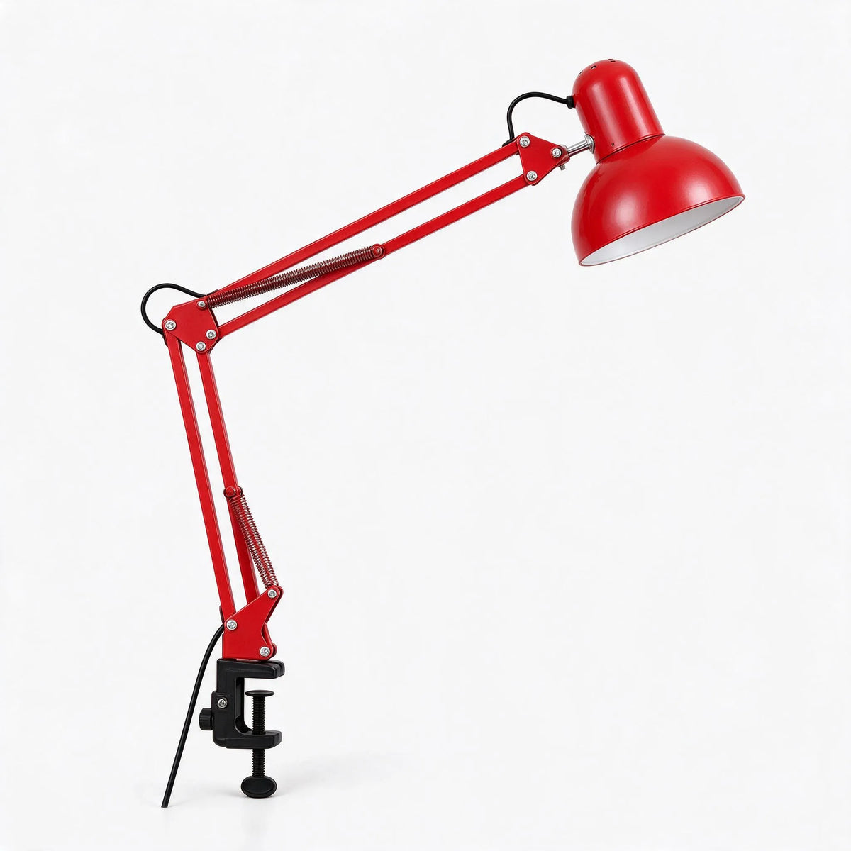 Fintok - Adjustable Clamp Desk Lamp With Articulated Arm Illuminating A Dedicated Workspace Without Cluttering Table Space