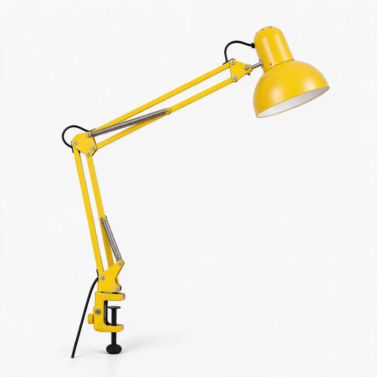 Fintok - Adjustable Clamp Desk Lamp With Articulated Arm Illuminating A Dedicated Workspace Without Cluttering Table Space