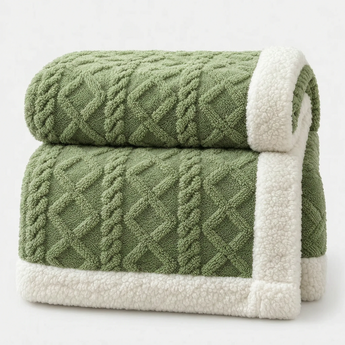 Fleecewick - Textured Sherpa Blanket Cosy Movie Nights