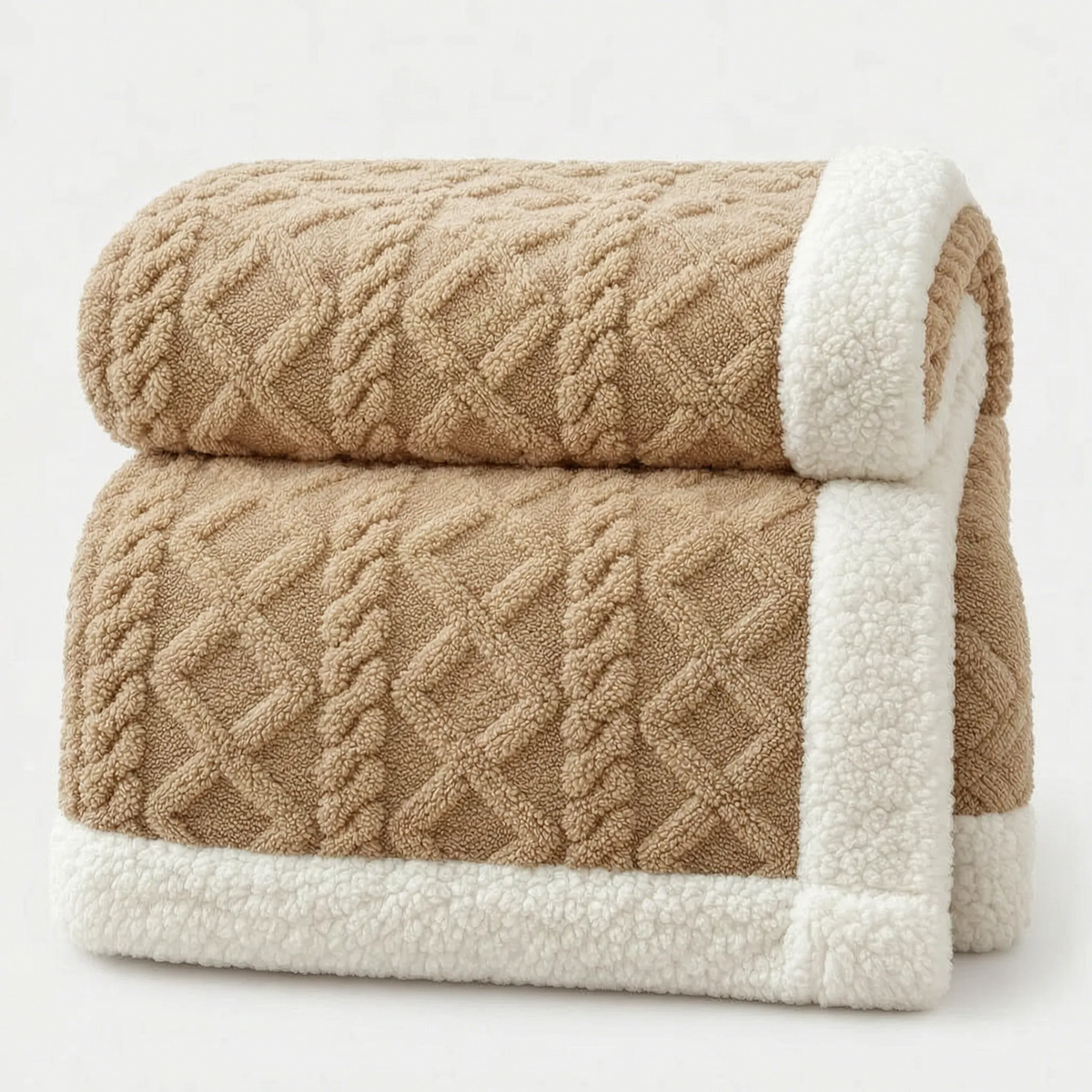 Fleecewick - Textured Sherpa Blanket Cosy Movie Nights
