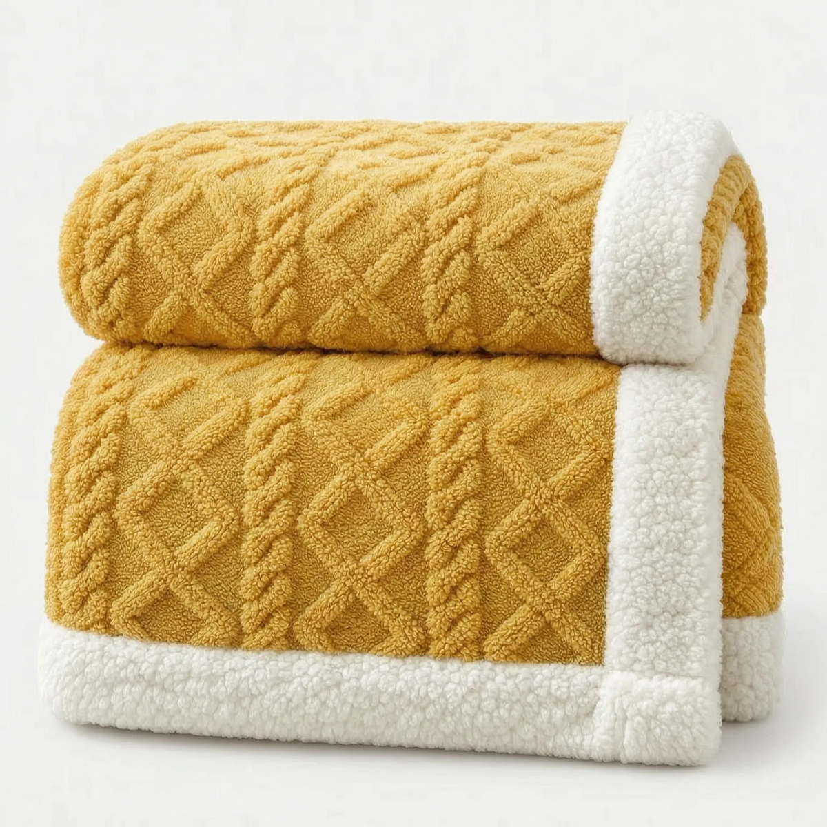 Fleecewick - Textured Sherpa Blanket Cosy Movie Nights