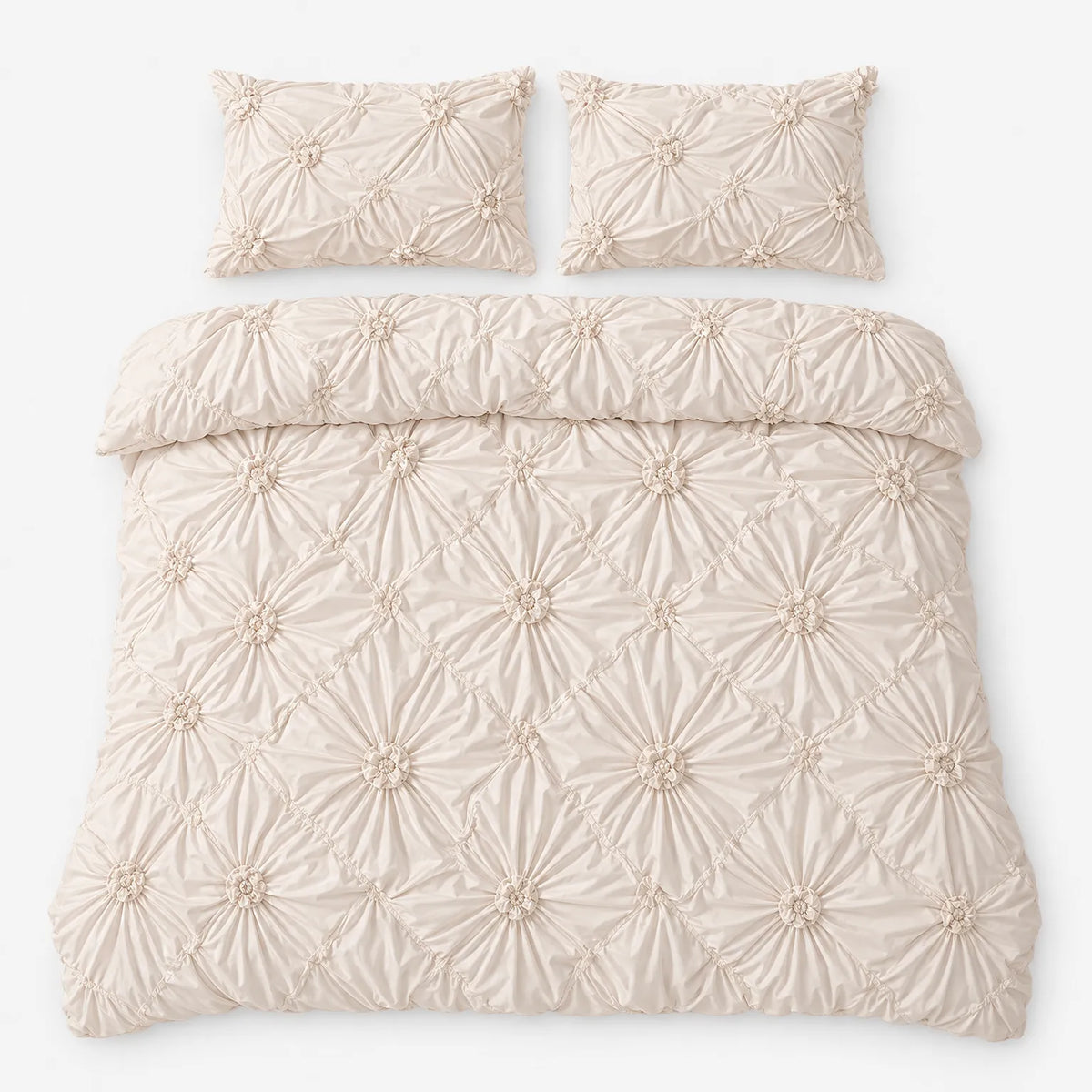 Florina - Ruffle Flower Quilt Cover Set Updating Bedroom Decor