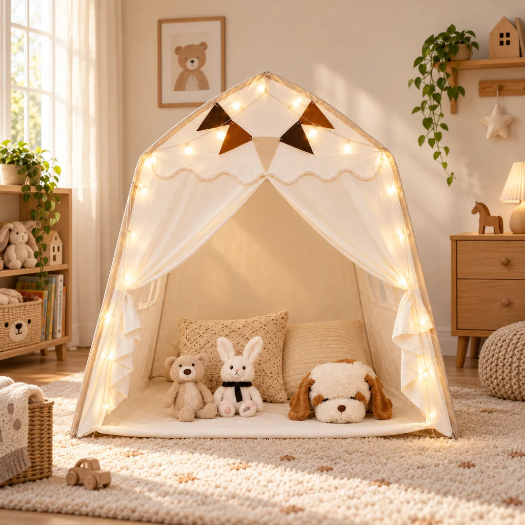 Fostria - Indoor Children's Play House Tent Setting Up A Reading Corner