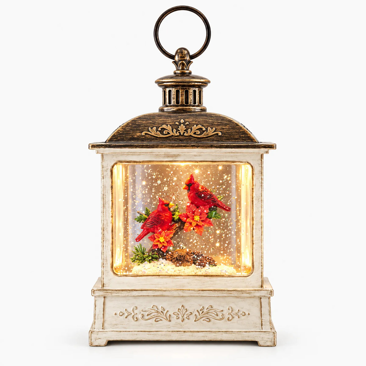 Frostlea - Christmas Tree Shaped Snow Globe Adding A Bit Of Sparkle To A Mantelpiece Or Side Table