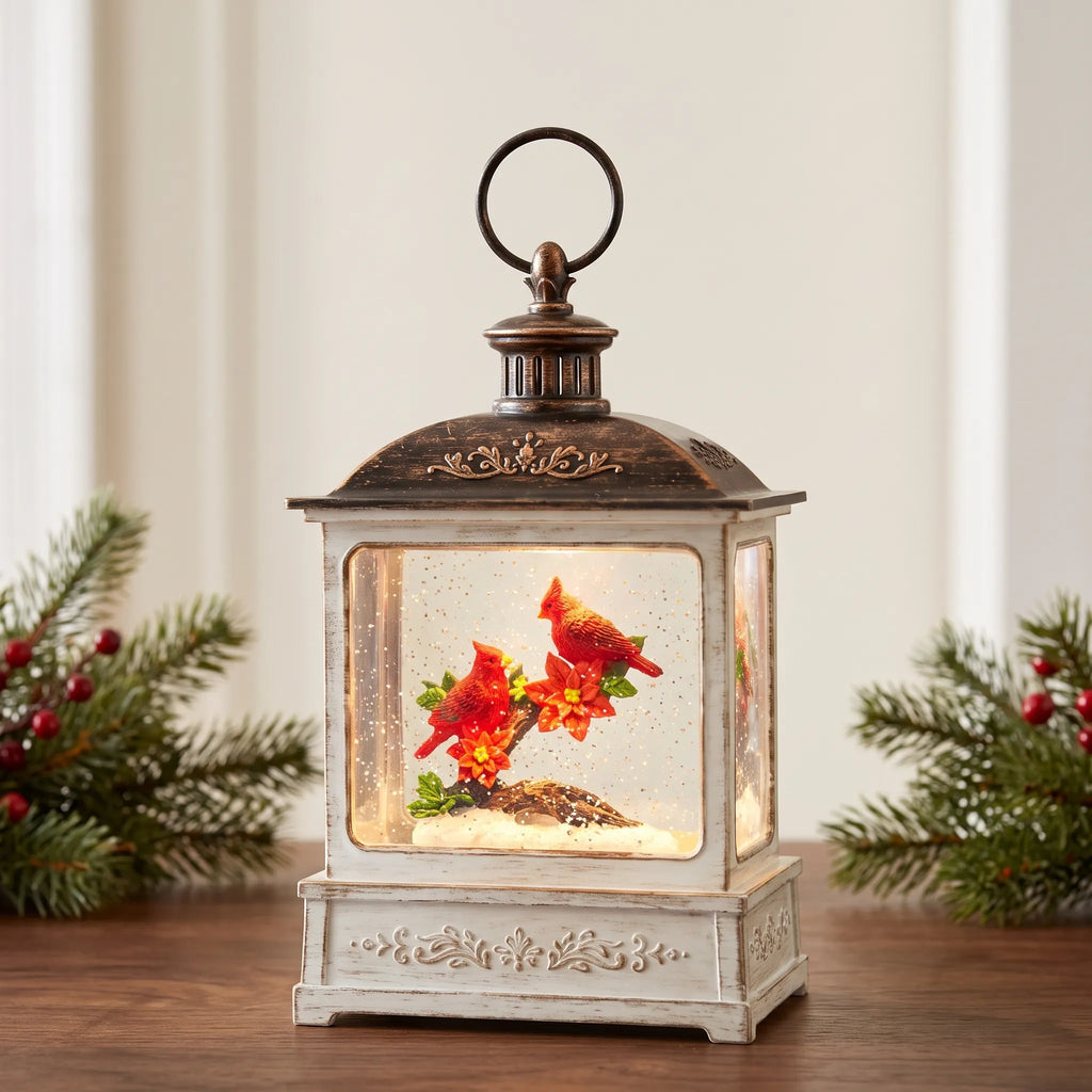 Frostlea - Christmas Tree Shaped Snow Globe Adding A Bit Of Sparkle To A Mantelpiece Or Side Table